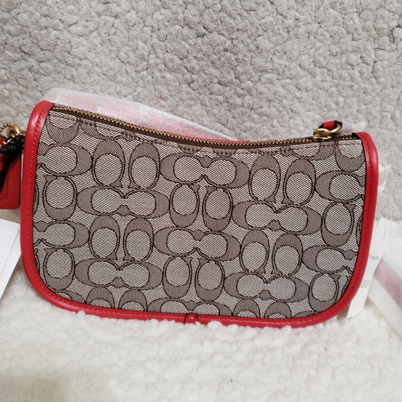 COACH Swinger Signature Jacquard Shoulder Bag - Picture 2 of 11